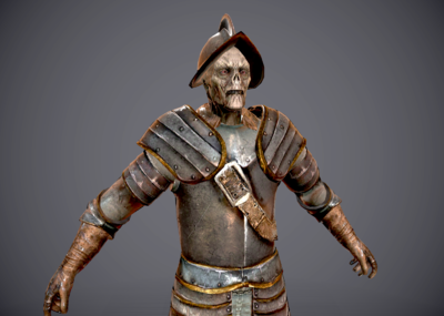 海盗 士兵 征服者 中世纪 文艺复兴时期西班牙佛郎机士兵盔甲 亡灵