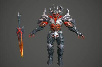 pbr 次世代 恶魔骑士 恶魔使者 盔甲骑士 knight