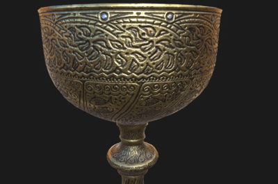 175 pbr次世代 圣杯 酒杯 圣餐杯 金杯 杯子 圣爵 伯爵 中世纪 欧洲