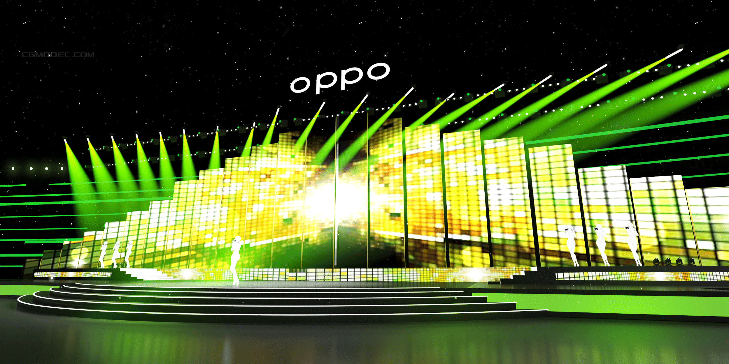 舞美活动舞台设计_dengxiaowei作品_美陈会场/活动_cg模型网