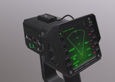 pbr 特种部队战术装备 心跳探测器 扫描仪