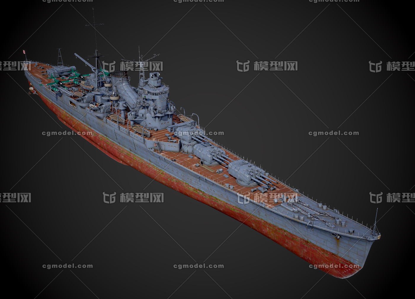 日本 铃谷号重巡洋舰 战列舰 巡洋舰 *上型 军舰 日军 带载机 二战 第