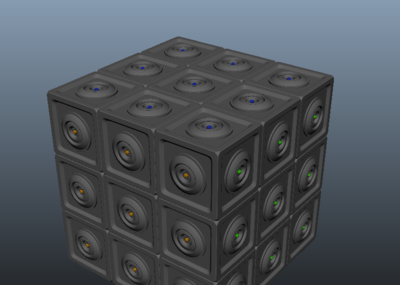 魔方 科幻能量块 能量盒 火种源 水晶 方块 电源 神秘箱子