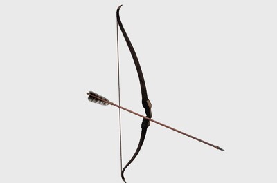 弓箭 木弓 狩猎弓 wood bow 古代弓箭 原始人猎人弓箭打猎石弓手弩