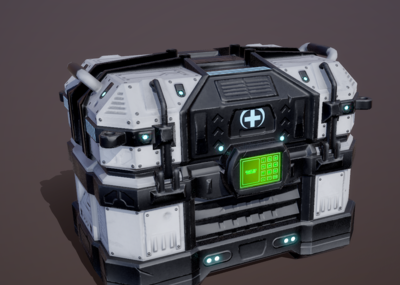 次世代 pbr 科幻场景部件 太空 装备箱 设备箱 工具箱 容器 箱子 太空