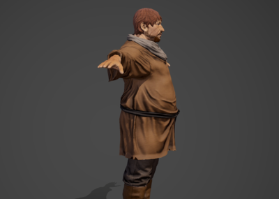 次世代 pbr 欧洲 法国 西方 中世纪男装 村民 农夫 农民 平民 马夫