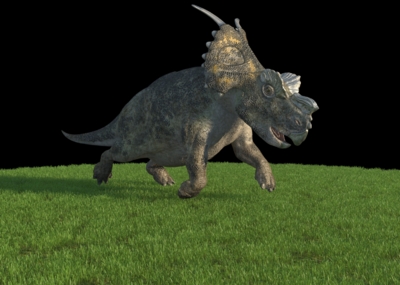 河神龙 三角龙 achelousaurus  甲龙 远古巨兽 恐龙跑步 侏罗纪 白垩