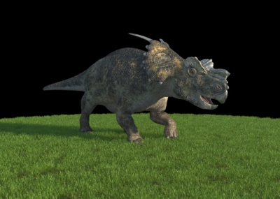 河神龙 三角龙 achelousaurus  甲龙 远古巨兽 恐龙走路 侏罗纪 白垩