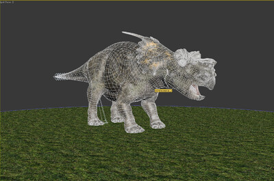 河神龙 三角龙 achelousaurus  甲龙 远古巨兽 恐龙跑步 侏罗纪 白垩