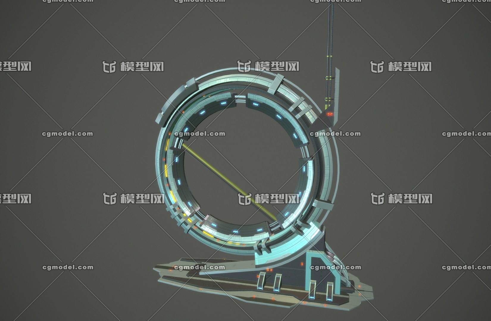 次世代 科幻外星時光輪 未來時光機設備 時光穿梭機 alienring