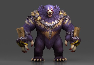 手绘熊精 黑熊怪 黑熊精 熊怪 妖王 熊妖 妖兽 魔兽 怪物 妖族 熊大王