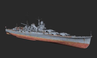 日本巡洋舰 三隈号 二战战舰