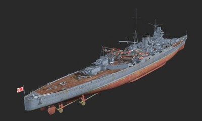 日本巡洋舰 三隈号 二战战舰