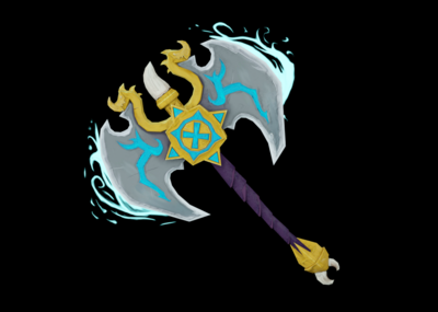 pbr手绘双头斧 发光斧头 炉石 暴雪 手绘斧头 次世代 游戏武器￥25