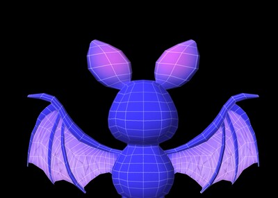 卡通蝙蝠maya模型