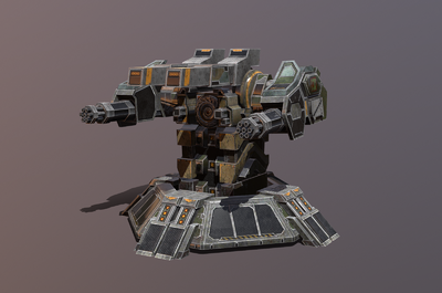 写实塔防炮塔 格林机关炮 激光炮 量子炮 炮台 防御炮塔