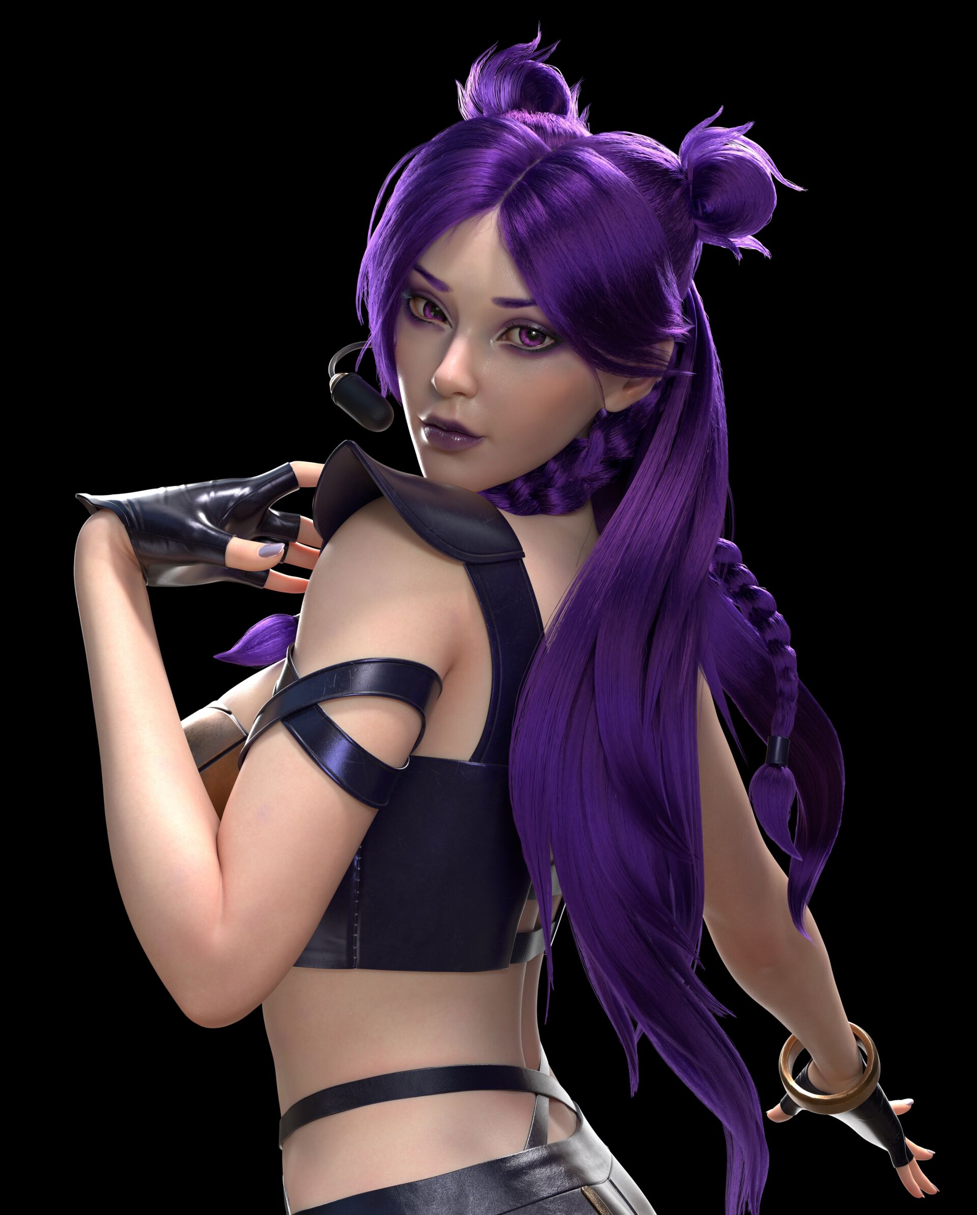 kda卡莎_奇怪的模型师作品_角色/人物/生物_cg模型网