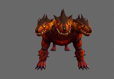 手绘 地狱犬【7组动画】 神话三头犬 m_我爱cgmodel作品_动物神话类