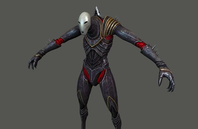 次世代 无脸男 恶魔使者 2k贴图 无脸魔