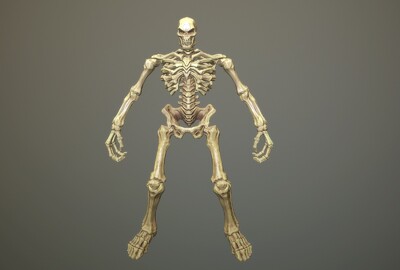 次世代 骷髅战士 简模 骷髅人 skeleton