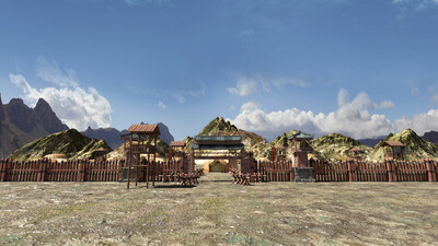 军营 古代军营模型-古代场景模型库-Maya(.ma/.mb)模型下载-cg模型网