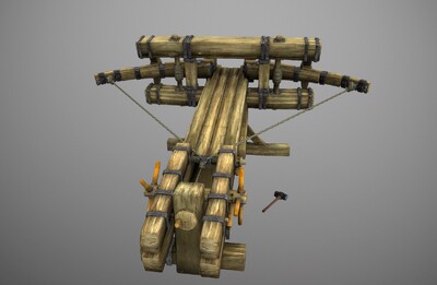 写实 弩炮  攻城武器  冷兵器  简模 弓弩