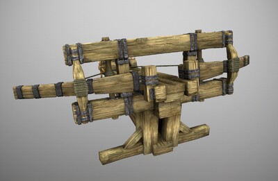 写实 弩炮  攻城武器  冷兵器  简模 弓弩