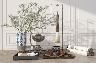 新中式陈设品组合