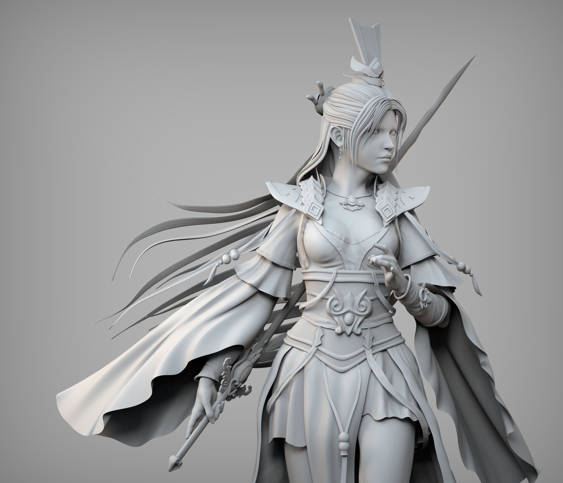 仙侠女角色_樛木sareil作品_角色/人物/生物_cg模型网