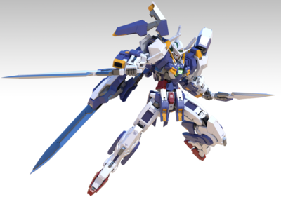 倾情奉献！MB样式能天使七剑+雪崩突进型！GN001/hs-模型-机器人／机甲模型库-Maya(.ma/.mb)模型下载-cg模型网