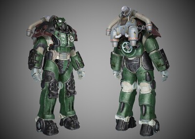 pbr 次时代 科幻机甲 陆战队员 宇航员 盔甲 单兵着装 未来士兵 防护