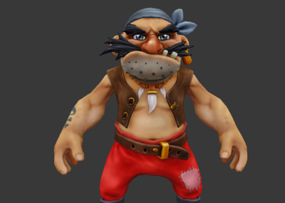 手绘q版卡通动漫海盗船员