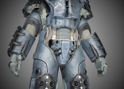 pbr 次时代 科幻战士机甲 盔甲 宇航员 未来士兵装备着装 防护服 战甲