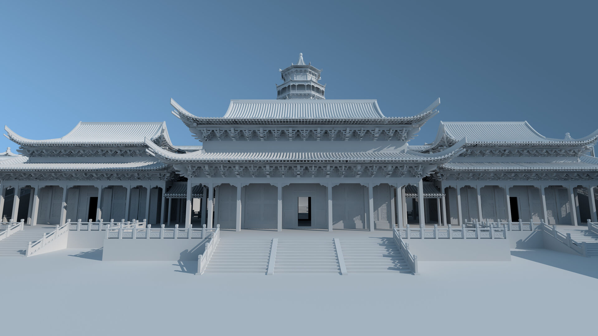 颐和园建筑素模