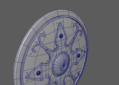 古代制式圆盾模型-冷兵器模型库-Maya(.ma/.mb)模型下载-cg模型网