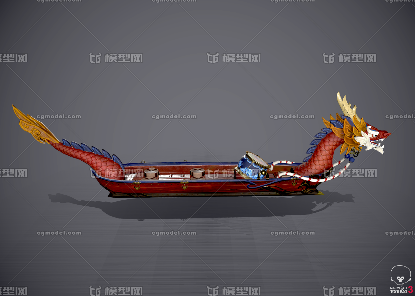 龙船 龙舟小组赛 端午 粽子节-古代船/仿古船-船艇-空中火车-cg模型网