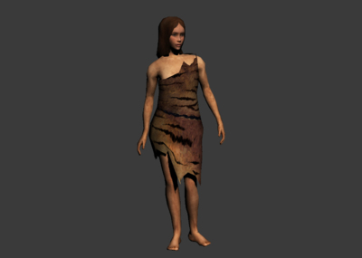 森林游戏女野人模型图片