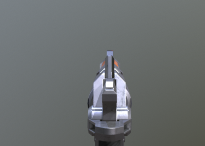 pbr次时代赛博朋克科幻左轮手枪