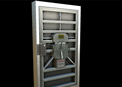 门 铁门 金属门 次时代 游戏 科技未来_aloneagain作品_建筑科幻建筑