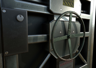 门 铁门 金属门 次时代 游戏 科技未来_aloneagain作品_建筑科幻建筑