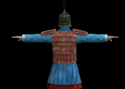 秦兵    秦朝步兵    古代士兵  带绑定的士兵 影视动画模型