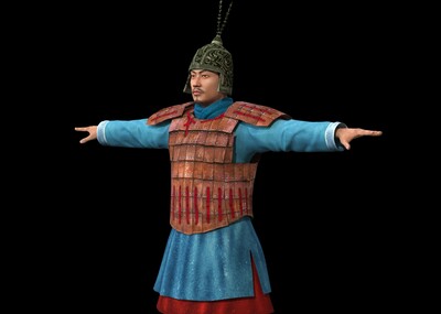 秦兵    秦朝步兵    古代士兵  带绑定的士兵 影视动画模型