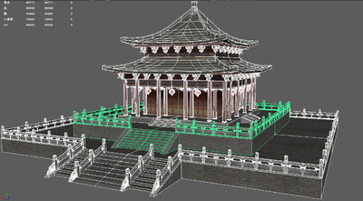 古代建筑 建筑 寺庙 房子 古代房子 楼阁模型-历史建筑模型库-Maya(.ma/.mb)模型下载-cg模型网