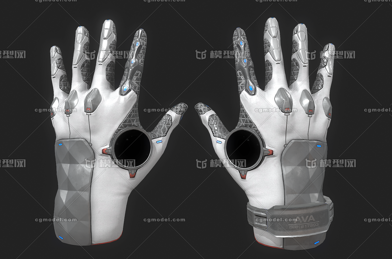 057 pbr次世代 科幻 手套 宇航服 宇航员 太空 机甲 战士 机器人 机械