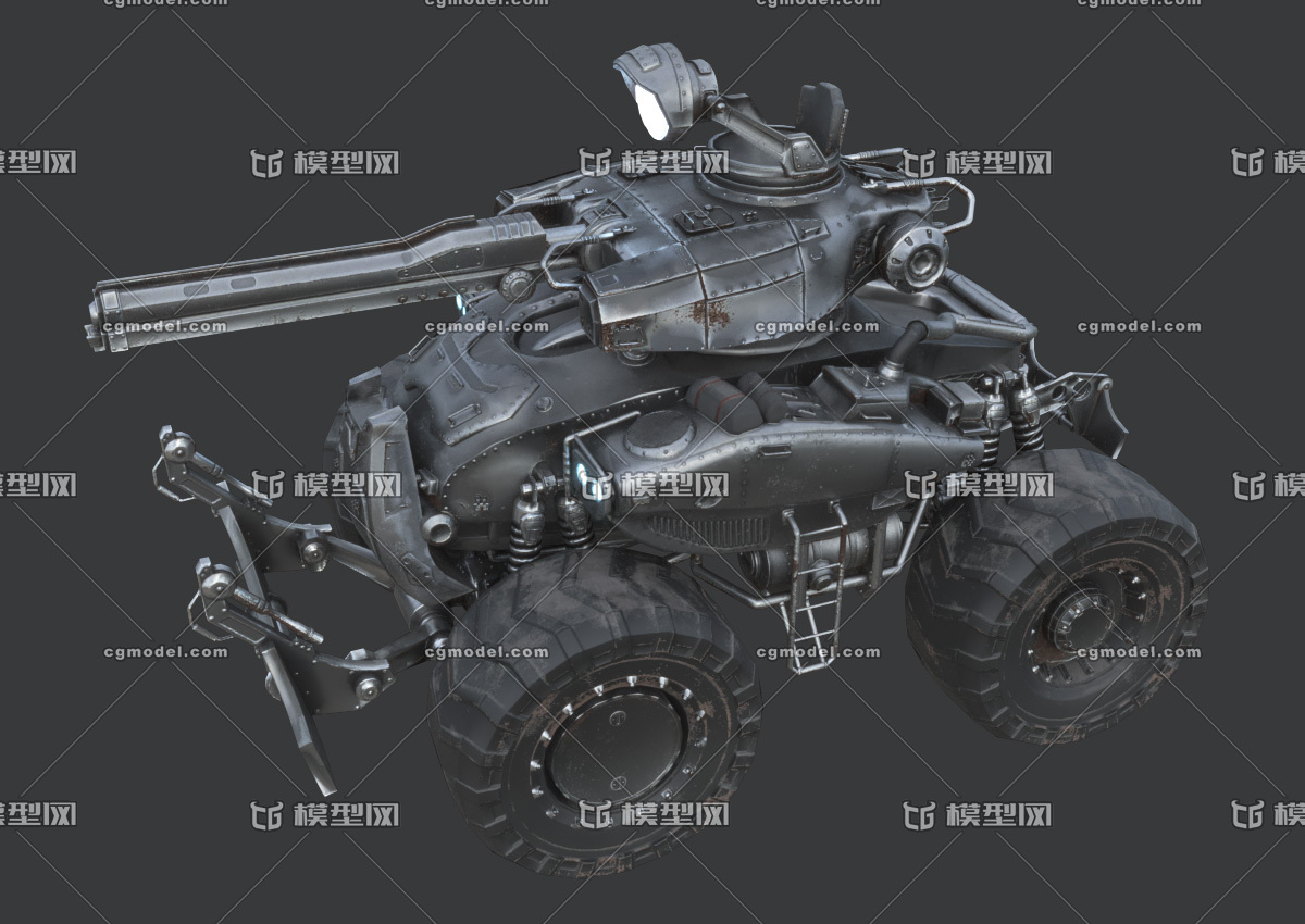 pbr次世代 科幻战车 科幻坦克 简模 未来装甲车 scifi 军事武器 军用