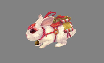 玉兔坐骑 白兔 小兔子