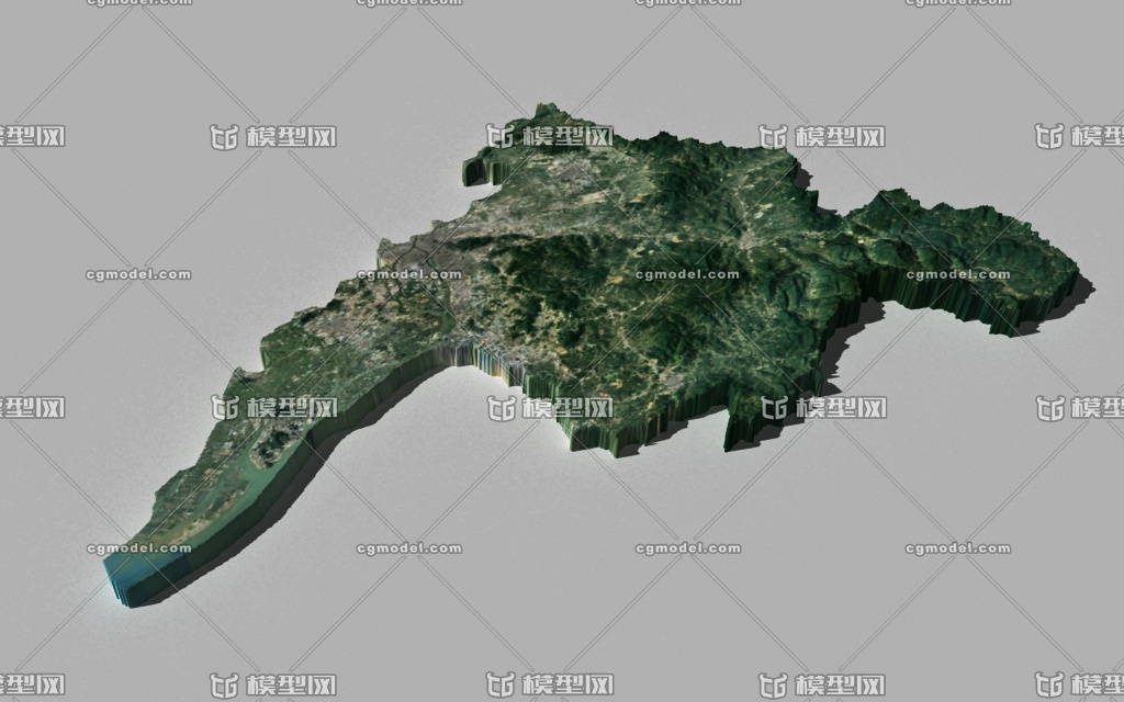 广州3d地形,广州地图3d,广州地图