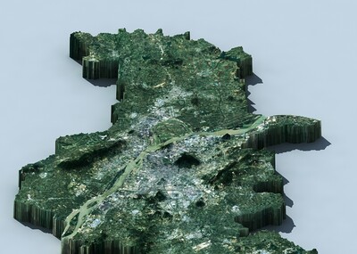 南京城市3d模型 南京地图 南京鸟瞰 南京3d地形