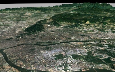 广州3d地形,广州地图3d,广州地图