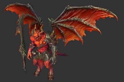 次世代 卡通 地狱恶魔 深渊领主 恶魔之王 魔王 二次元 动漫 妖怪